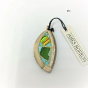 Ammolite & Tusk Pendant